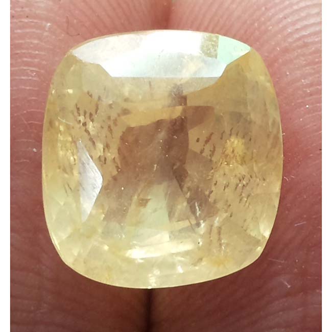 9.83 Ratti  Natural yellow sapphire with Govt Lab Certificate-(15000)