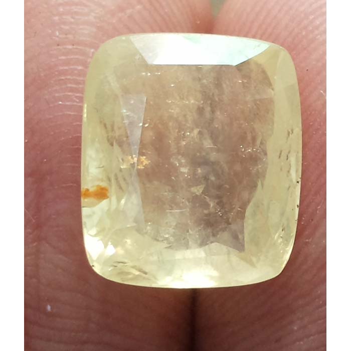 8.34 Ratti  Natural yellow sapphire with Govt Lab Certificate-(8100)