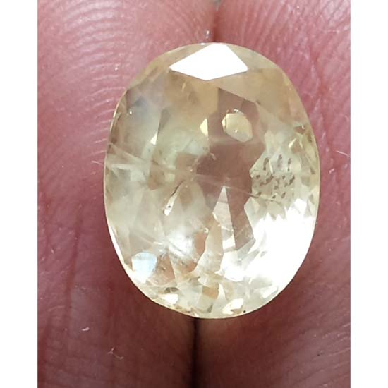 5.94 Ratti  Natural yellow sapphire with Govt Lab Certificate-(56650)