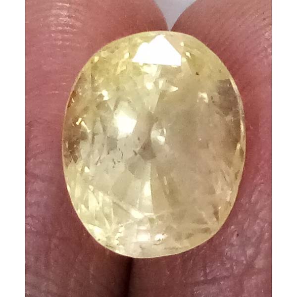 9.76 Ratti  Natural yellow sapphire with Govt. Lab Certificate-(56650)