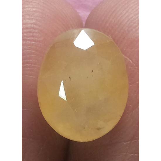 7.13 Ratti  Natural yellow sapphire with Govt Lab Certificate-(1100)