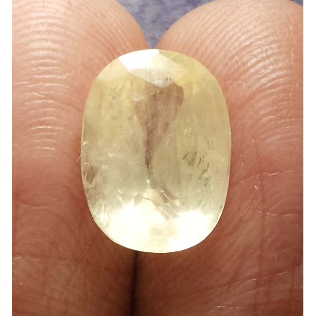6.21 Ratti  Natural yellow sapphire with Govt Lab Certificate-(15000)