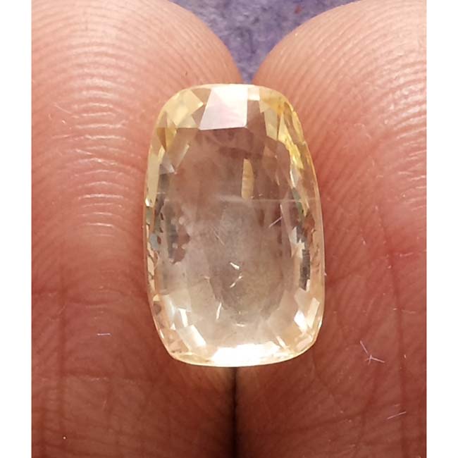 5.31 Ratti  Natural yellow sapphire with Govt Lab Certificate-(45510)