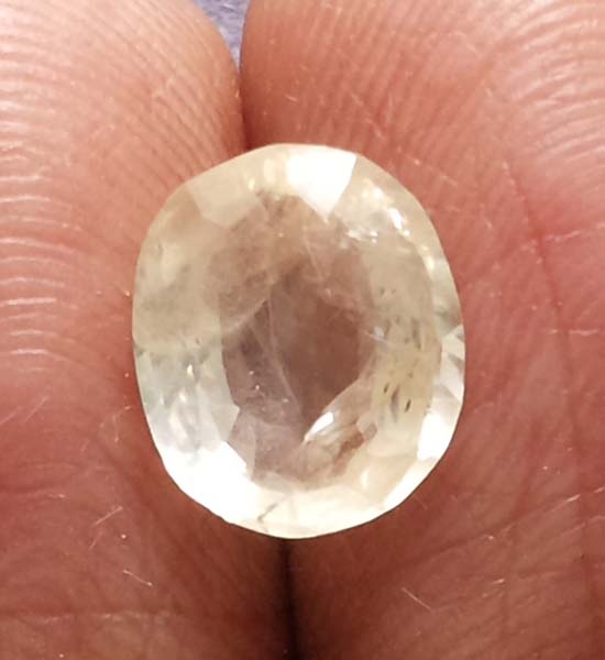 2.97 Ratti  Natural yellow sapphire with Govt Lab Certificate-(8100)