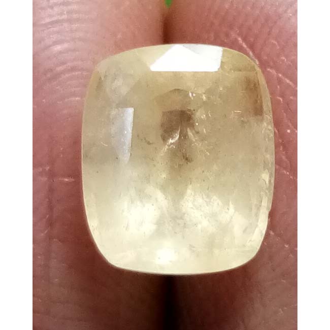 6.61 Ratti  yellow sapphire with Govt Lab Certificate-(16650)